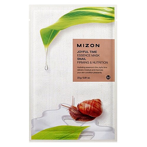 Mizon Маска тканевая с экстрактом улиточного муцина - Joyful time essence mask snail, 23г