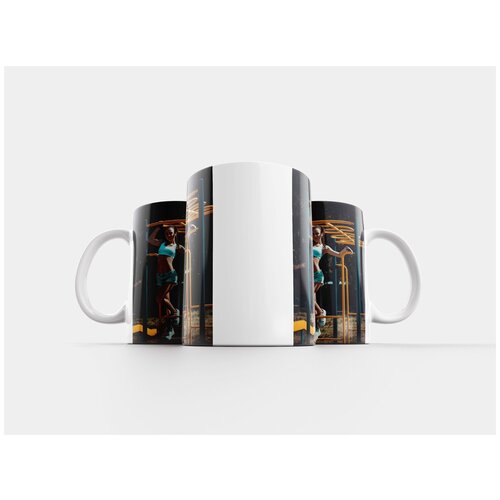 фото Кружка "спортивная девушка, в шортах, топик" 320 мл lotsprints