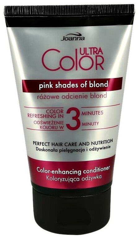 Оттеночный бальзам для волос JOANNA ULTRA COLOR тон нежно-розовый блонд 100 г