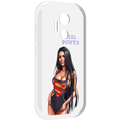 Чехол MyPads Девушка-супермен женский для doogee x97 pro задняя-панель-накладка-бампер