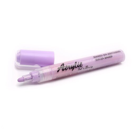 Акриловый маркер Fat&Skinny 5 мм / 2 мм цвет пастельно фиолетовый, macaron purple