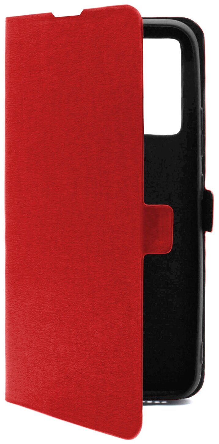 Чехол книжка на Xiaomi Redmi Note 11/ 11s эко-кожа красный с функцией подставки отделением для пластиковых карт Book case Miuko