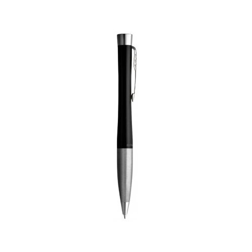 Parker Ручка шариковая Parker Urban Core K314 Muted Black GT М, 1.0 мм, корпус из латуни, синие чернила