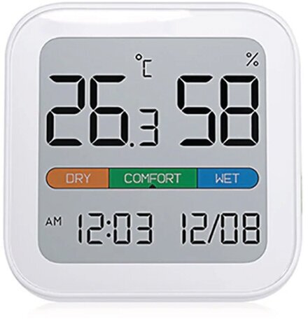 Метеостанция с часами и датой MIIIW Comfort Temperature And Humidity Clock S210