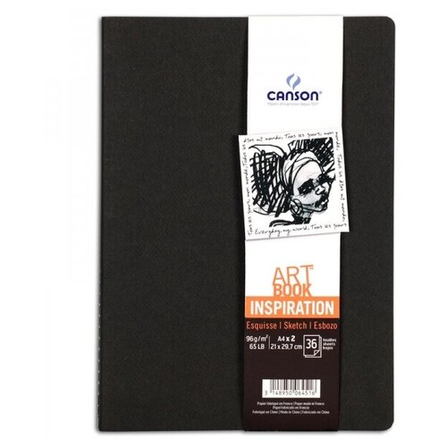 фото Canson блокнот для зарисовок "art book" 96гр а6 24л набор по 2 блокнота