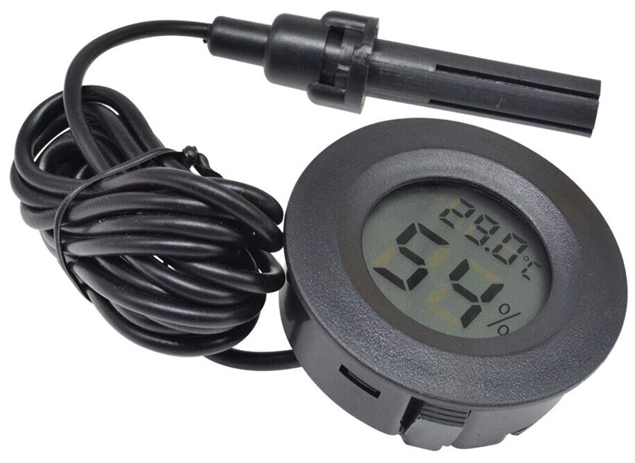 Термометр гигрометр с выносным датчиком для дома/квартиры/теплицы/террариума
