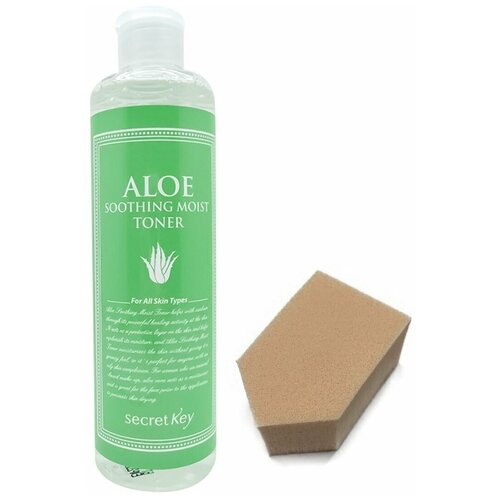 Натуральный увлажняющий тонер для лица с 98% экстрактом алоэ вера/ Aloe Soothing Moist Toner/248мл