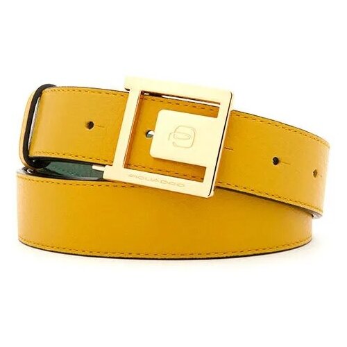 фото Ремень женский piquadro circle, кожа натуральная, желтый шартрез [cu6180w92/give]