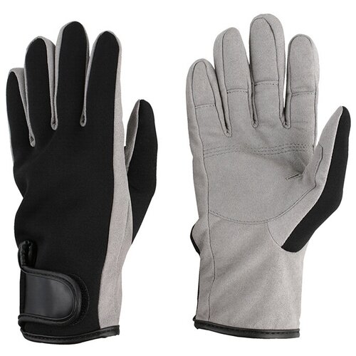 Перчатки и рукавицы MIKADO UMR-05, L, зима, черный/серый перчатки рыболовные mikado umr 09 размер xl