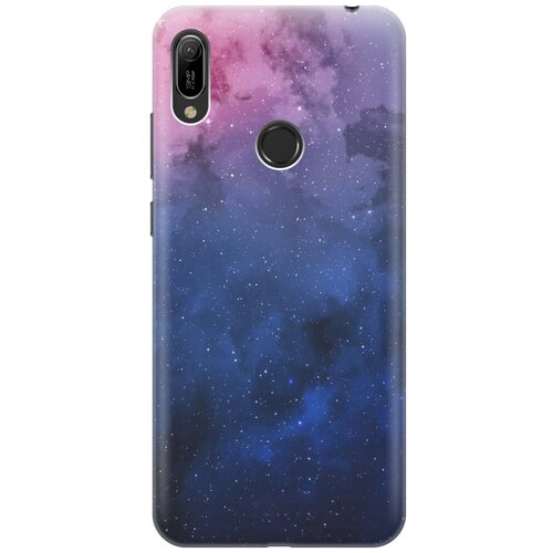 фото Ультратонкий силиконовый чехол-накладка для huawei y6 (2019) / honor 8a с принтом "звездное зарево" gosso