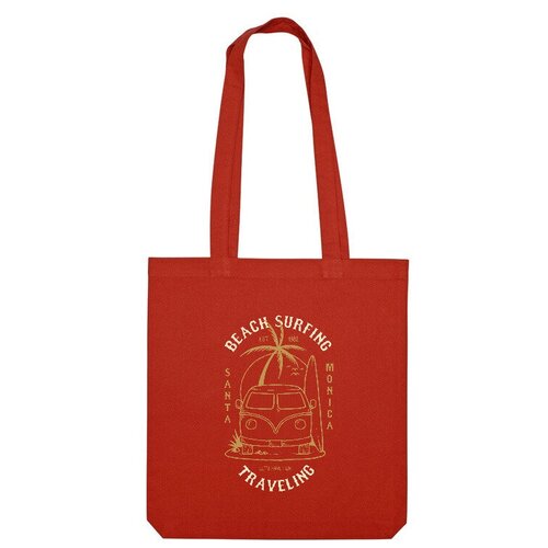 Сумка шоппер Us Basic, красный сумка ripndip nikola beach
