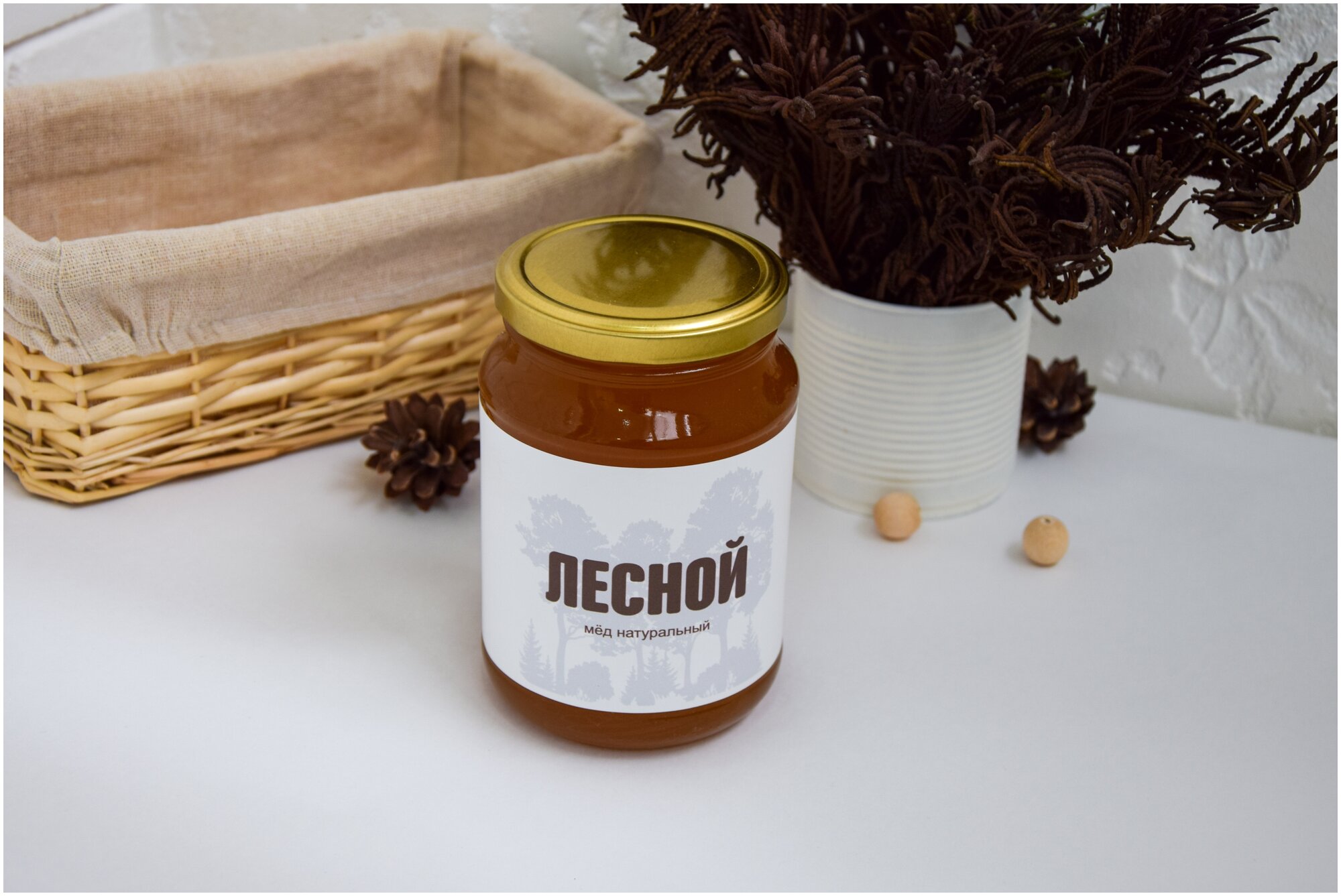 Мёд цветочный натуральный лесной 1 кг. / урожай 2022 года / ГОСТ / Honey day - фотография № 1
