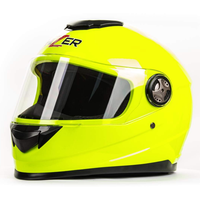 Шлем мото интеграл HIZER (L) Lemon green