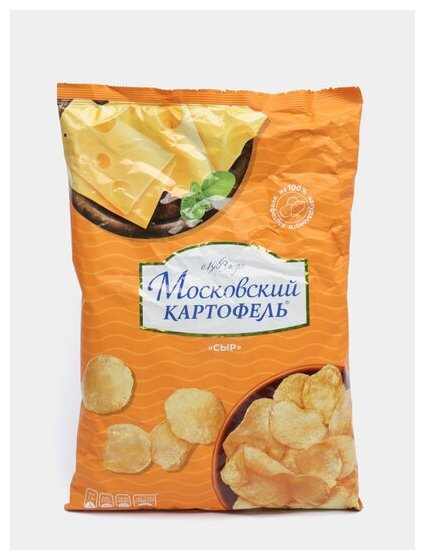 Чипсы Московский картофель Сыр 130г Русский продукт - фото №3