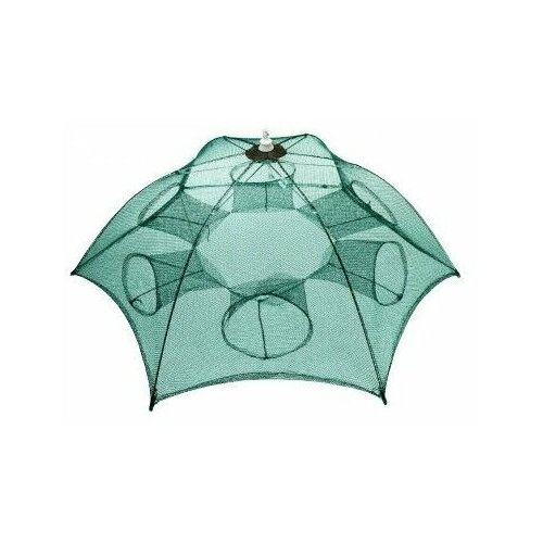 Раколовка-зонт 6 входов полуавтоматическая сетка раколовка зонт mifine складная раколовка на 6 входов
