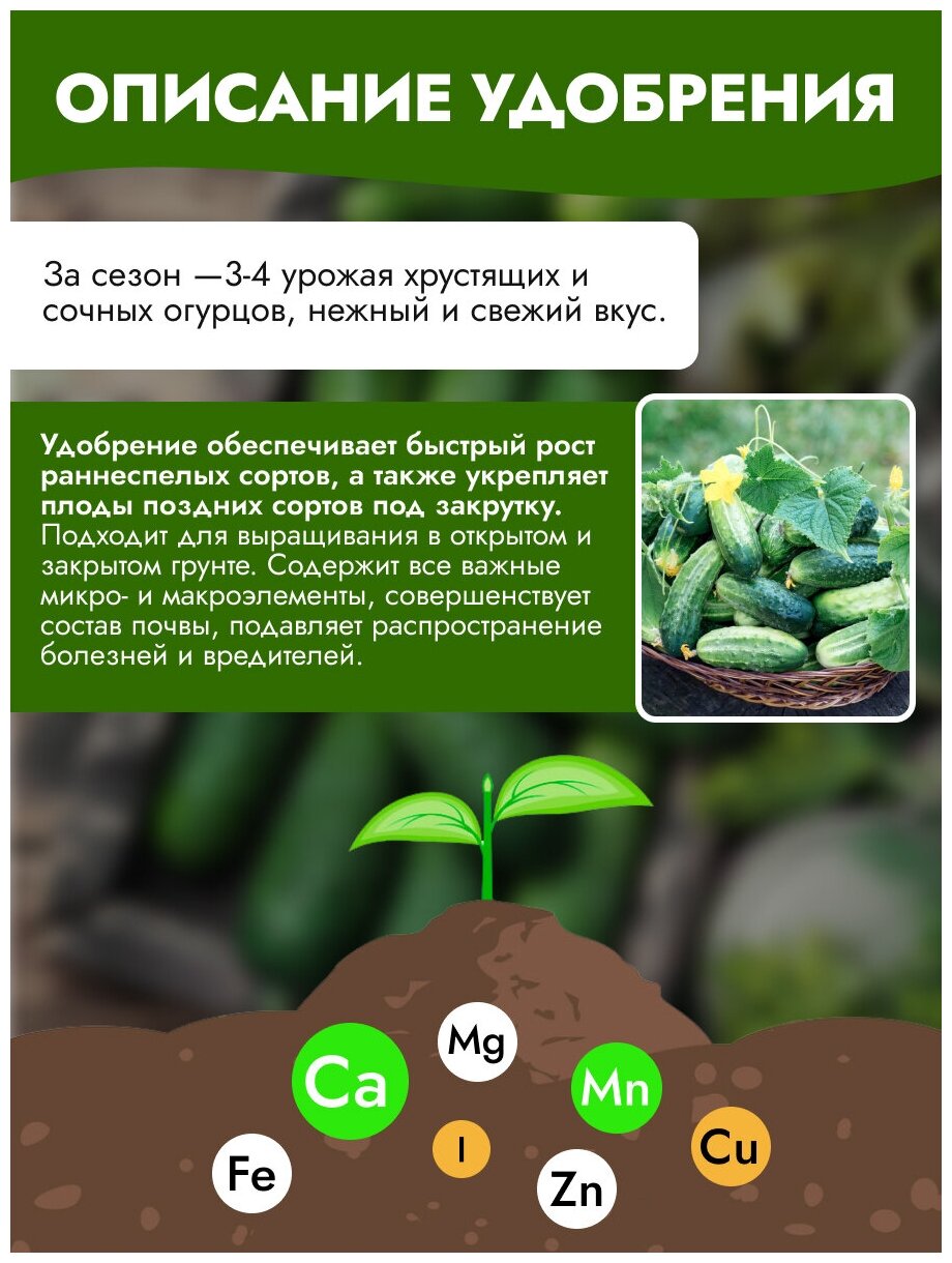 Удобрение для огурцов Ecoil Cetriolo - фотография № 2