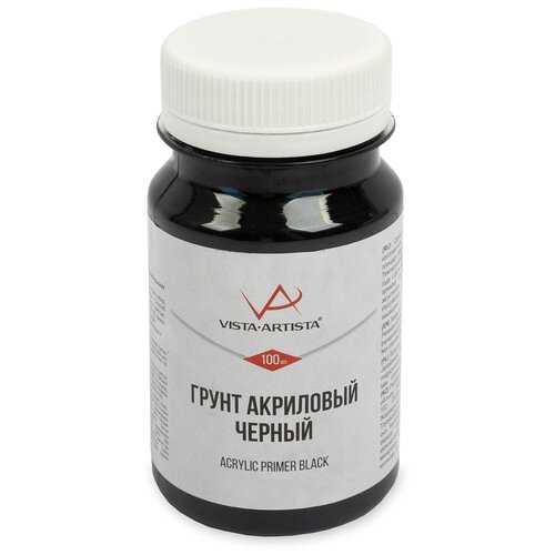 VISTA-ARTISTA Грунт акриловый черный VPAB-100 100 мл 621₽