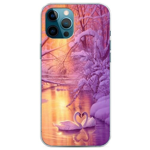 фото Силиконовый чехол "зима 1" на apple iphone 12 pro max / айфон 12 про макс case place