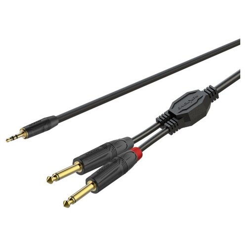 Кабель аудио 1xMini Jack - 2xJack Roxtone GPTC100/2 2.0m