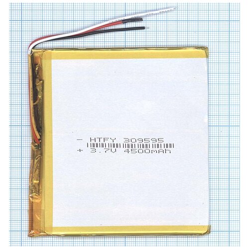 Аккумулятор Li-Pol (батарея) 3*95*95мм 3pin 3.7V/4500mAh батарея urovo acc bat hbldt40 3 8v 4500mah для dt40