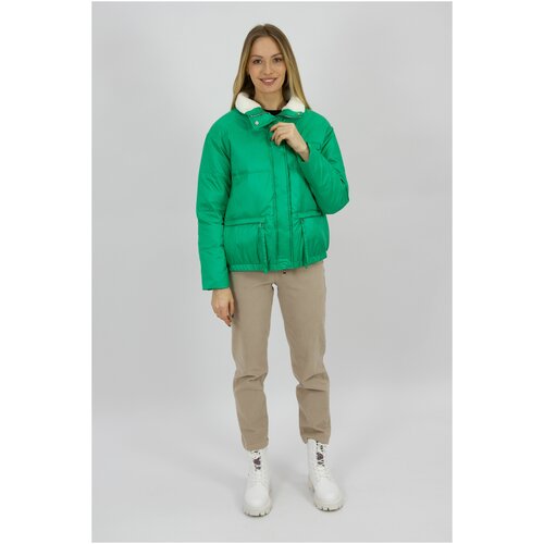 2303 Куртка женская зеленый PANG MILLION