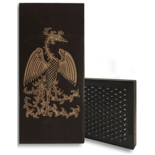 фото Доска садху с динамическими гвоздями, феникс - 5 шаг 10мм черная goodwood