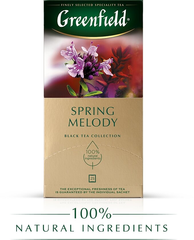 Чай черный Greenfield Spring Melody в пакетиках, 25 пак.