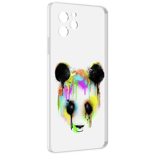 Чехол MyPads Радужная панда для Huawei Nova Y61 / Huawei Enjoy 50z задняя-панель-накладка-бампер