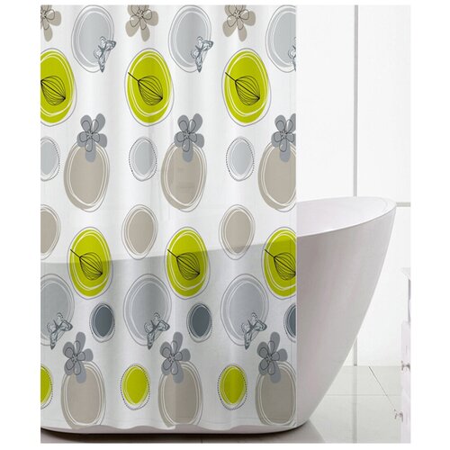 Занавеска для ванной комнаты Sanitaryware 84, размер 180х180см, PEVA.