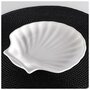 Блюдо-ракушка сервировочное для подачи из фарфора Wilmax England Shelley, цвет белый, диаметр 20 см