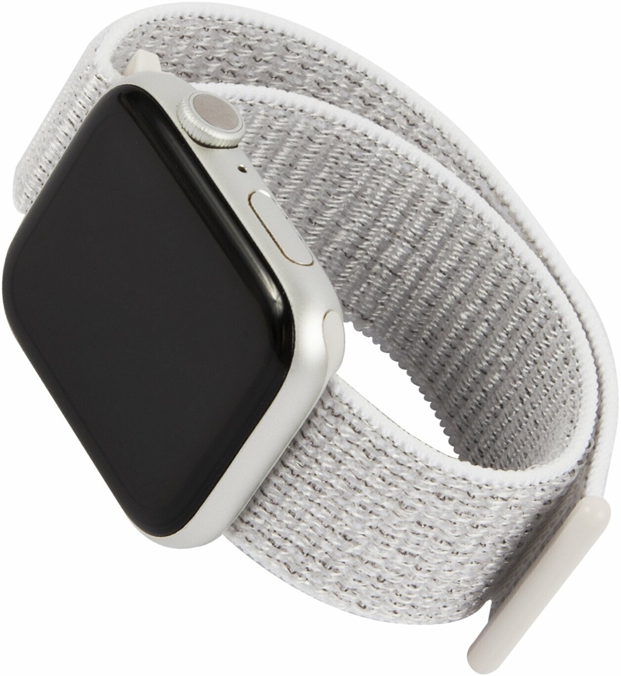 Ремешок для Apple watch 38 - 40 mm Series 345 SE6/Нейлоновый ремешок для smart watch/Браслет для смарт часов Эппл белый