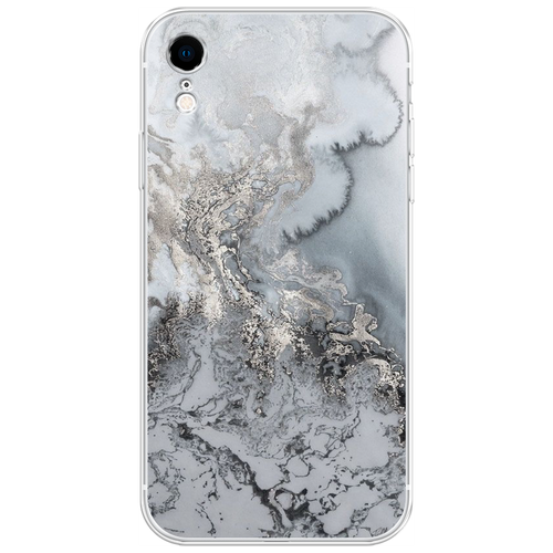 Силиконовый чехол на Apple iPhone XR / Айфон Икс Р Морозная лавина серая силиконовый чехол на apple iphone 11 айфон 11 морозная лавина серая
