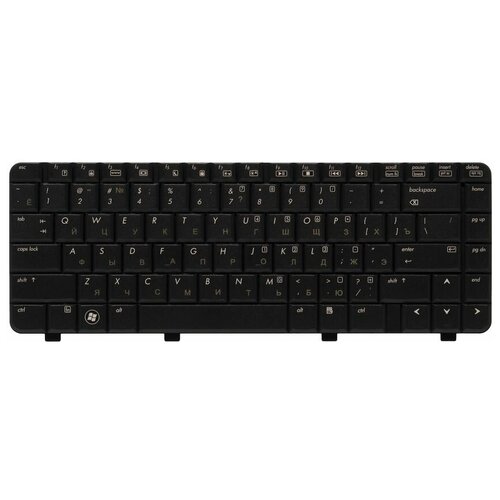 Клавиатура для ноутбуков HP Compaq Presario CQ40, CQ45 RU, Black клавиатура для ноутбуков hp compaq nc2400 with point stick ru black