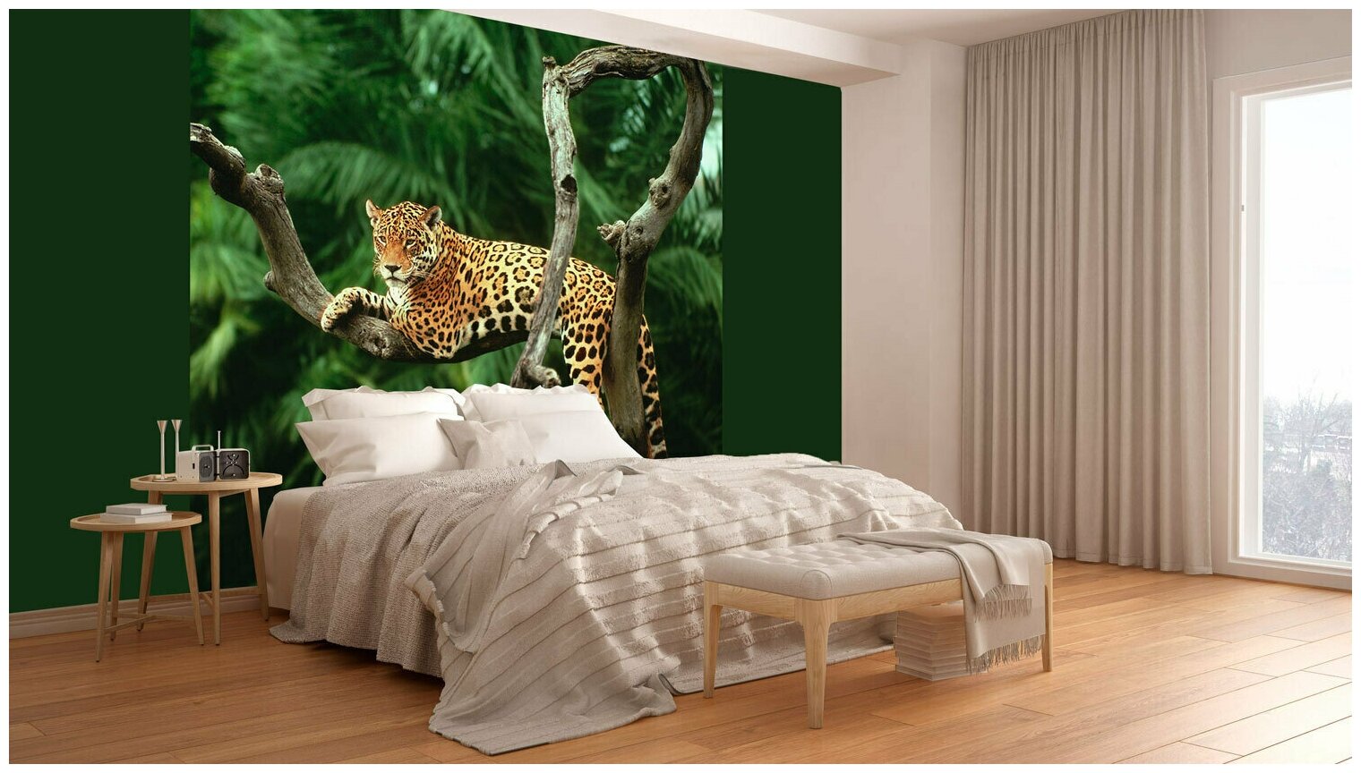 Фотообои URBAN Design Леопард в джунглях, 300 x 270 см