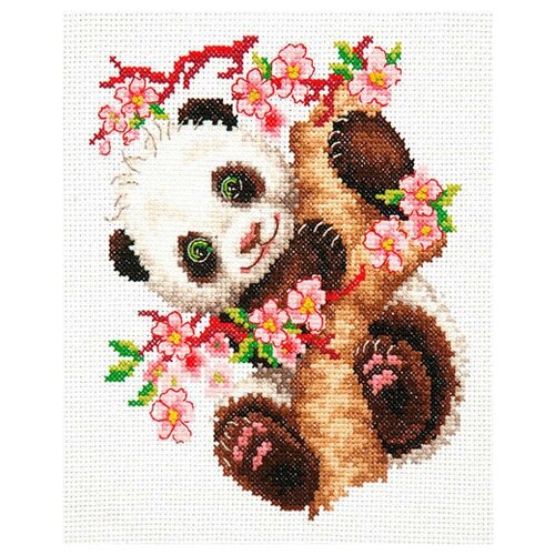 фото Набор для вышивания "чудесная игла" 019-26 "панда" 15х18 см