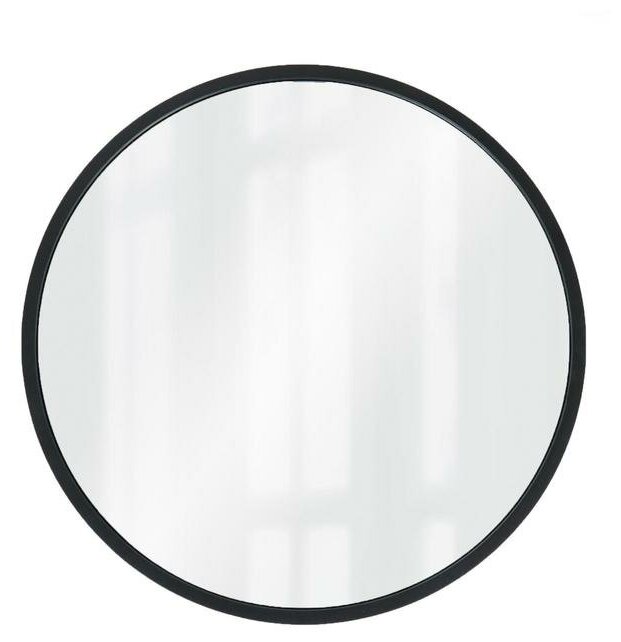 Зеркало "Мун черный", d=60 см, в раме, круглое 7096742