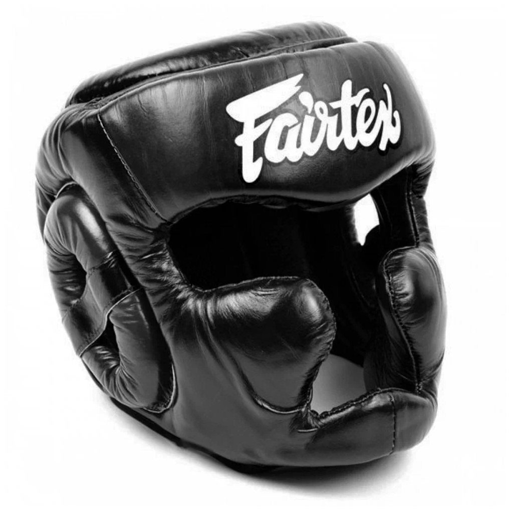 Тренировочный шлем Fairtex Full Coverage HG13 Black - Fairtex - Черный - S