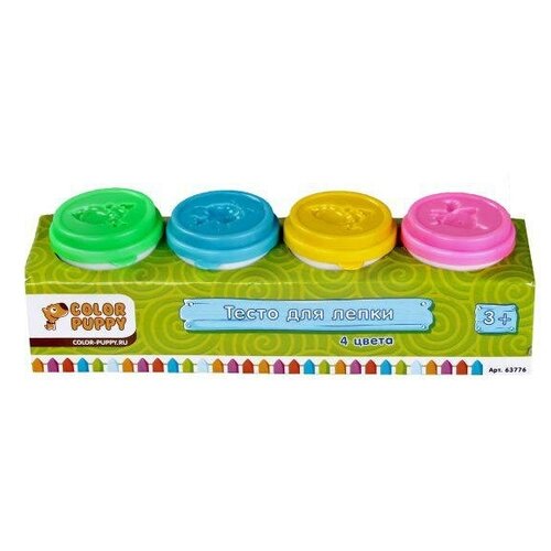 Тесто для лепки: 4 цвета