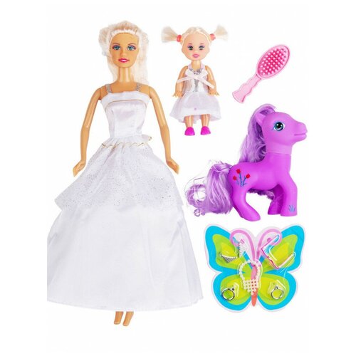 Кукла Мама и дочка, 27 см, в комплекте пони, аксессуары, DEFA LUCY аксессуары merimeri колье кукла руби