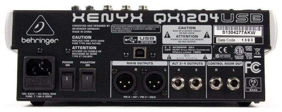 Микшерный пульт BEHRINGER Xenyx QX1204USB