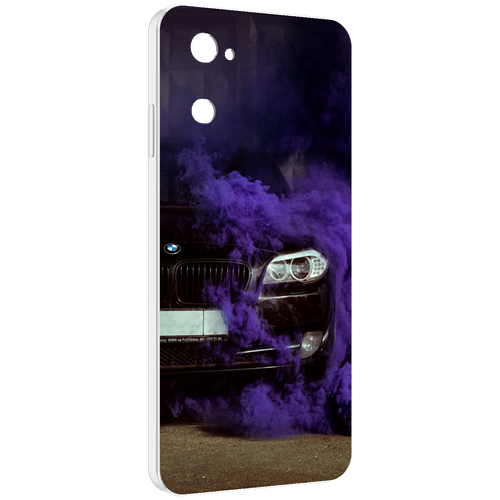 Чехол MyPads бмв-с-фиолетовым-дымом мужской для UleFone Note 12 / Note 12P задняя-панель-накладка-бампер