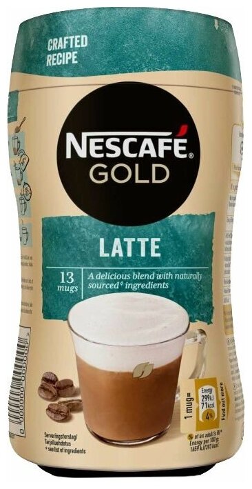 NESCAFE Gold Latte Macchiato 225 г, растворимый кофейный напиток латте ...