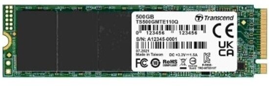 SSD диск Transcend M.2 SSD110Q 500Gb PCIe 3.0 x4 QLC TS500GMTE110Q