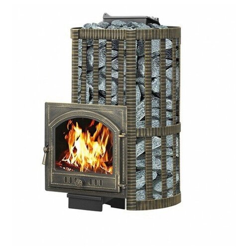 фото Чугунная печь для бани везувий ураган ковка 22 (205)