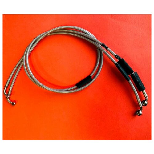 Армированный шланг тормозной для Kawasaki ZZR1400 ZX14 2006-2014 Передние, последовательная схема, два шланга