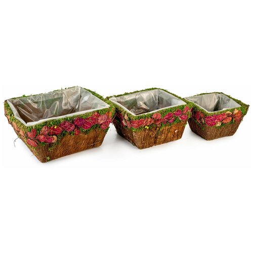 Кашпо Lemar, 11 см х 20 см х 20 см, 3 шт
