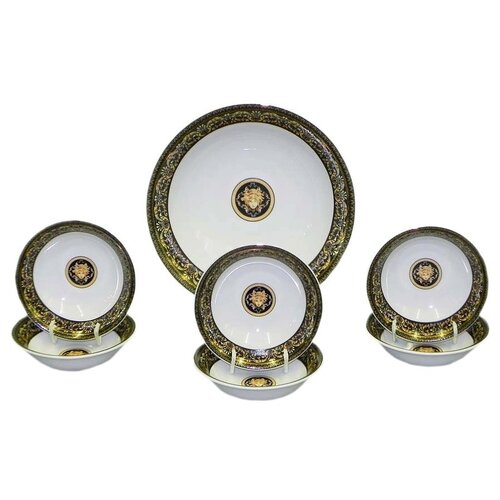 фото Набор салатников 7 предметов (23 см х 1 шт, 13 см х 6 шт) leander "сабина /версаче /шоколадная лента" / 158982