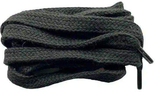 Corbby Шнурки плоские, черные, 150 см