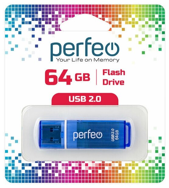 USB флешка Perfeo USB 64GB C13 Blue