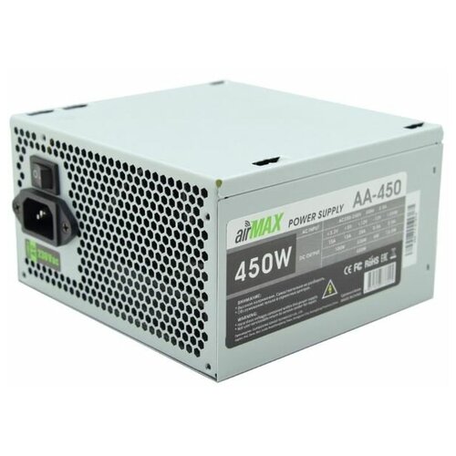 AirMax AA-450W Блок питания 450W ATX (24+4+6пин, 120mm (SCP)\(OVP)\(OCP)\(UVP)\ATX 12V v.2.3)